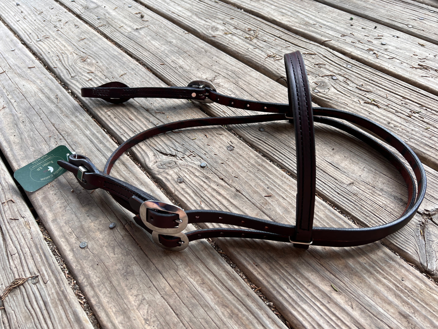 Browband Headstall w/ Quick Change Ends - dark oil