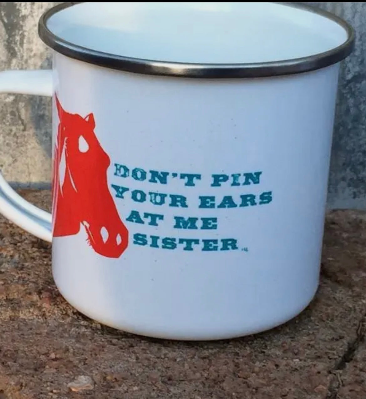 Enameled camp cups, 11oz