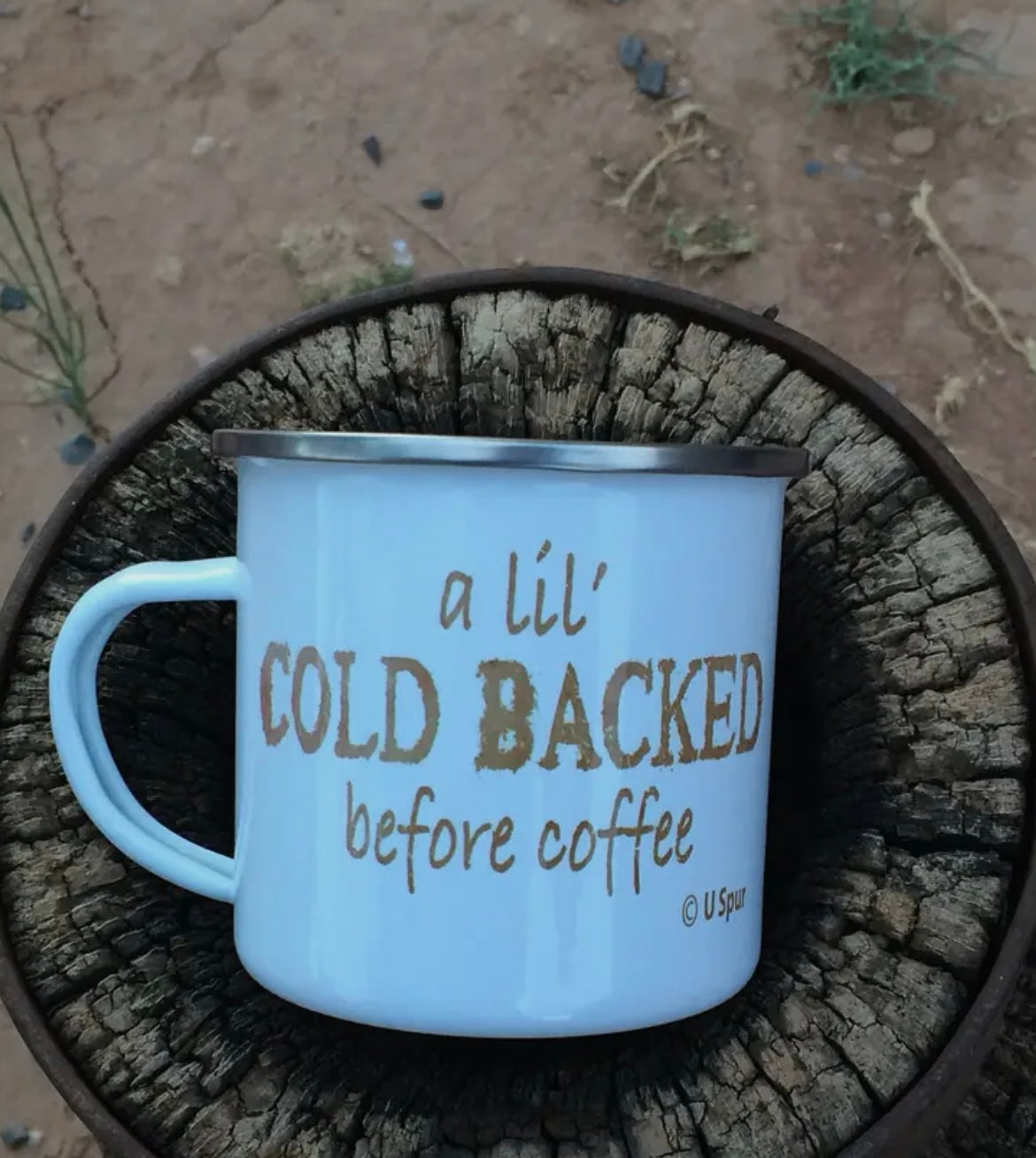 Enameled camp cups, 11oz
