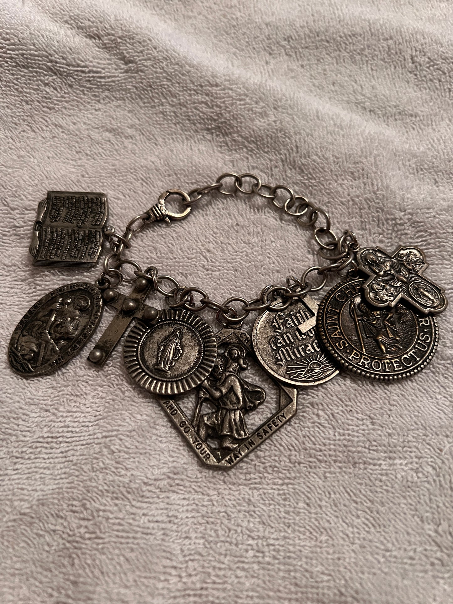 West Coast Cowgirl Religious Charms Bracelet