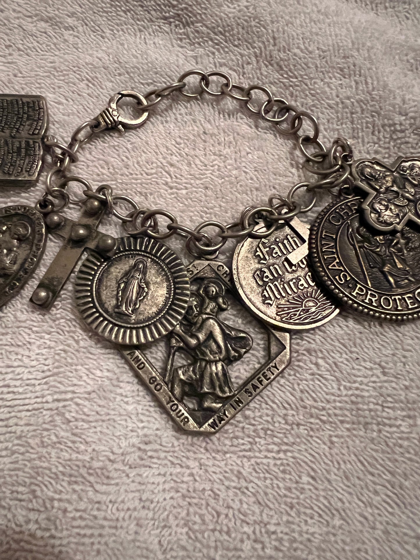 West Coast Cowgirl Religious Charms Bracelet