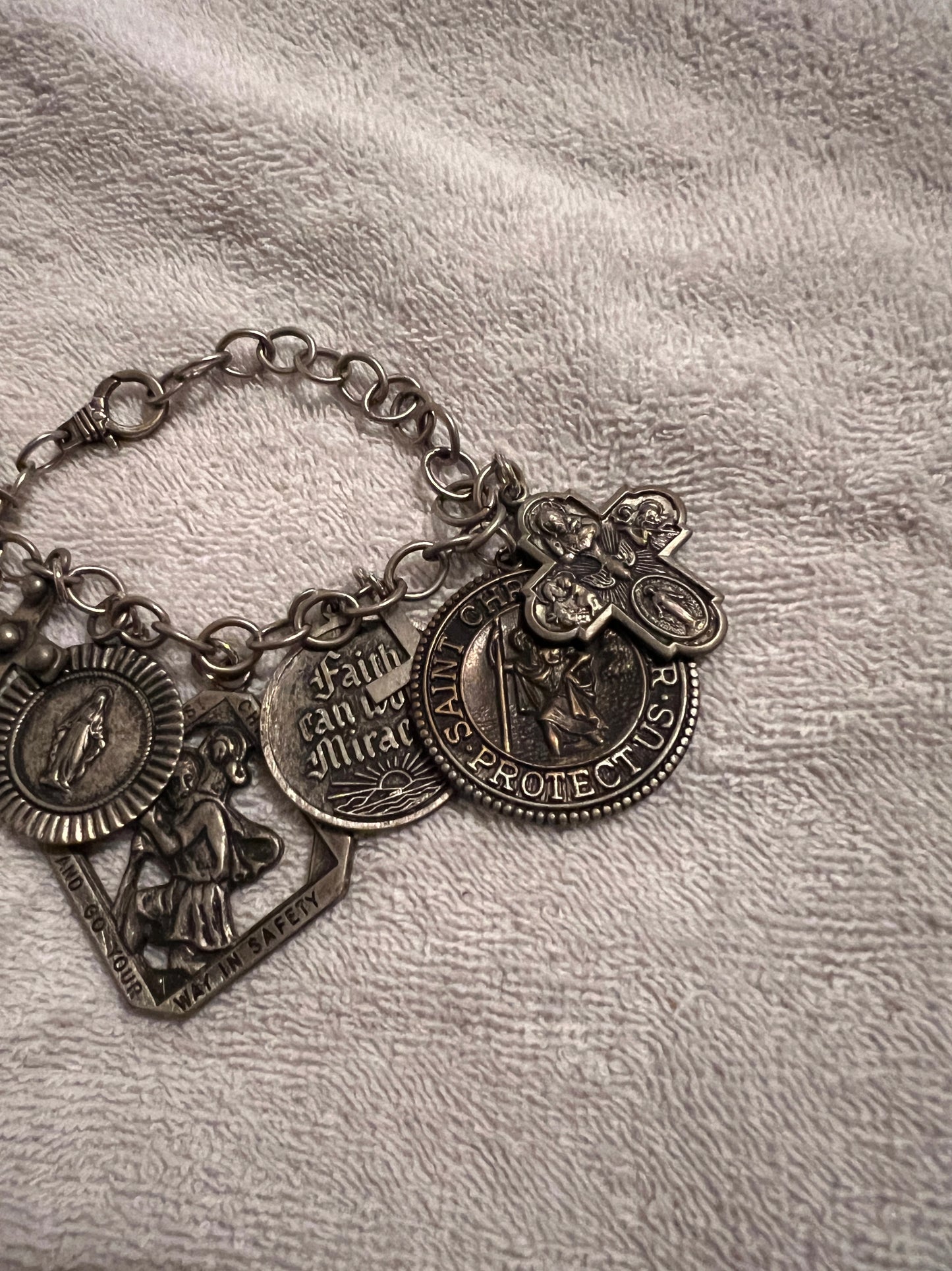 West Coast Cowgirl Religious Charms Bracelet