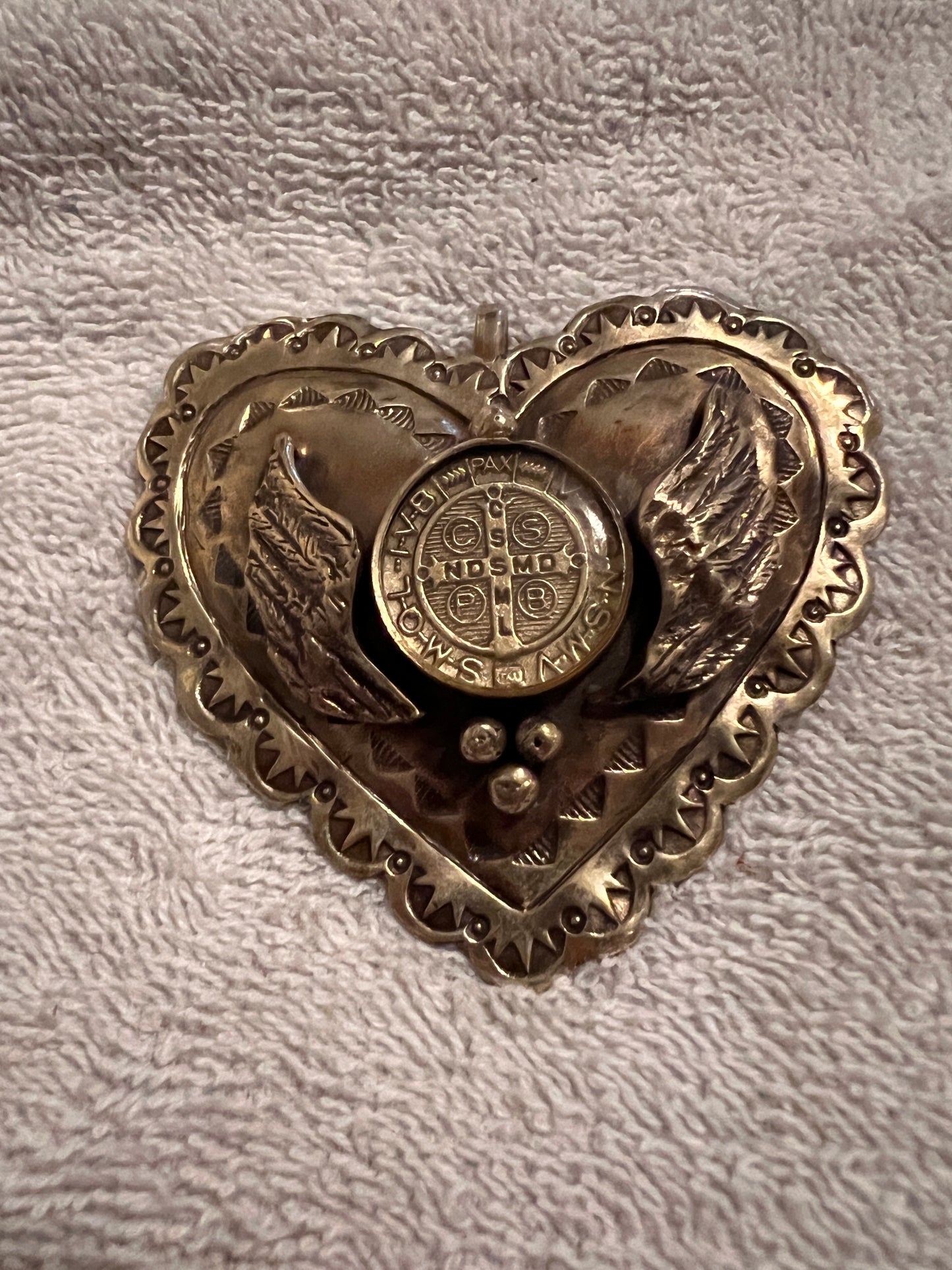 Silver-tone Heart Pendant