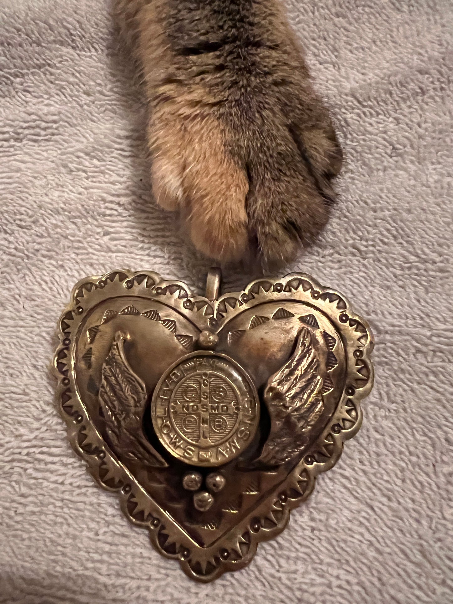 Silver-tone Heart Pendant