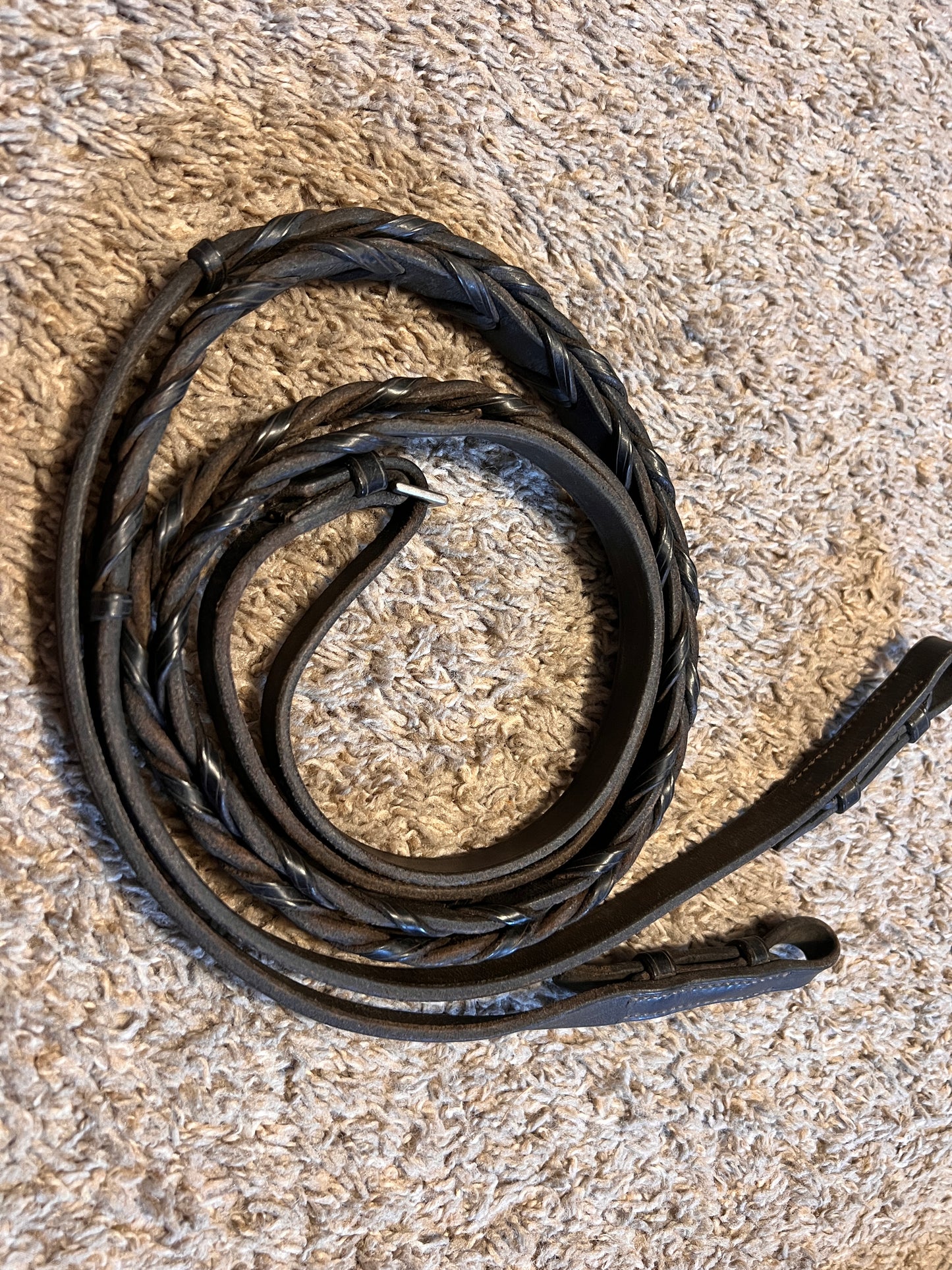 Used Laced English Reins, 53” (106” total), EUC **ULR5
