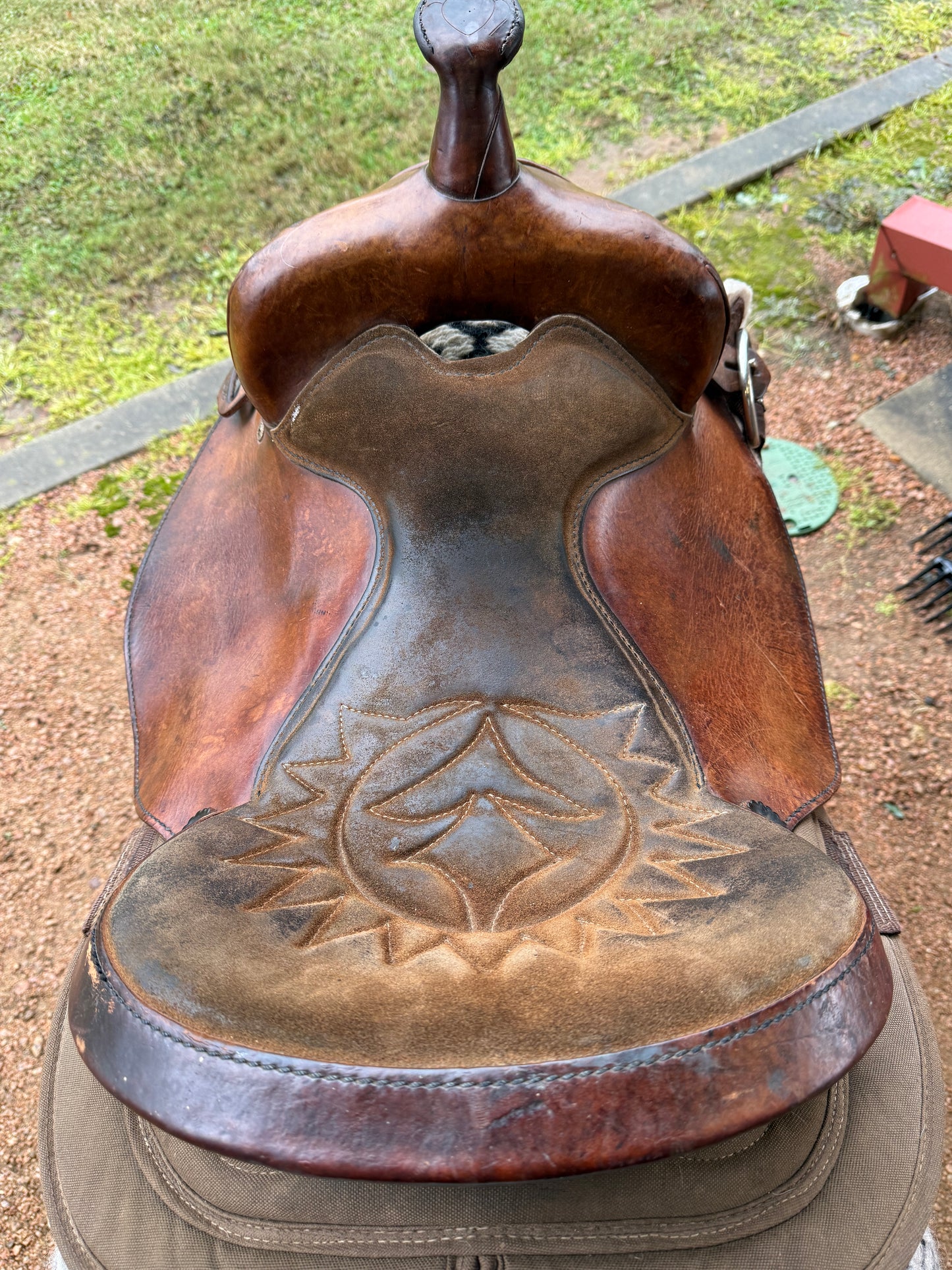 Big Horn Leather / Cordura Wester Saddle, 16” Seat
