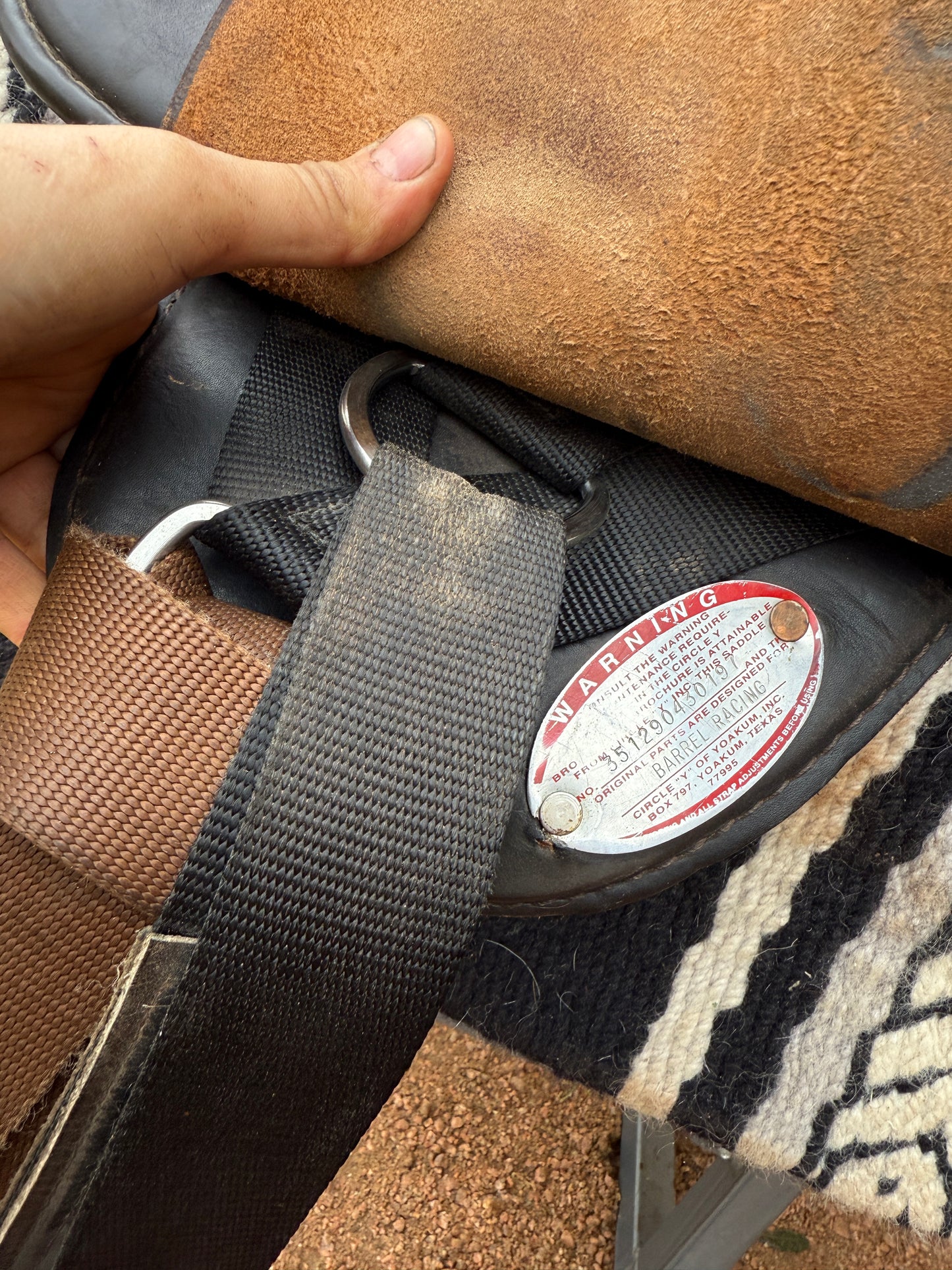 Circle-Y Bob Marshall Treeless Barrel Saddle, 14.5”