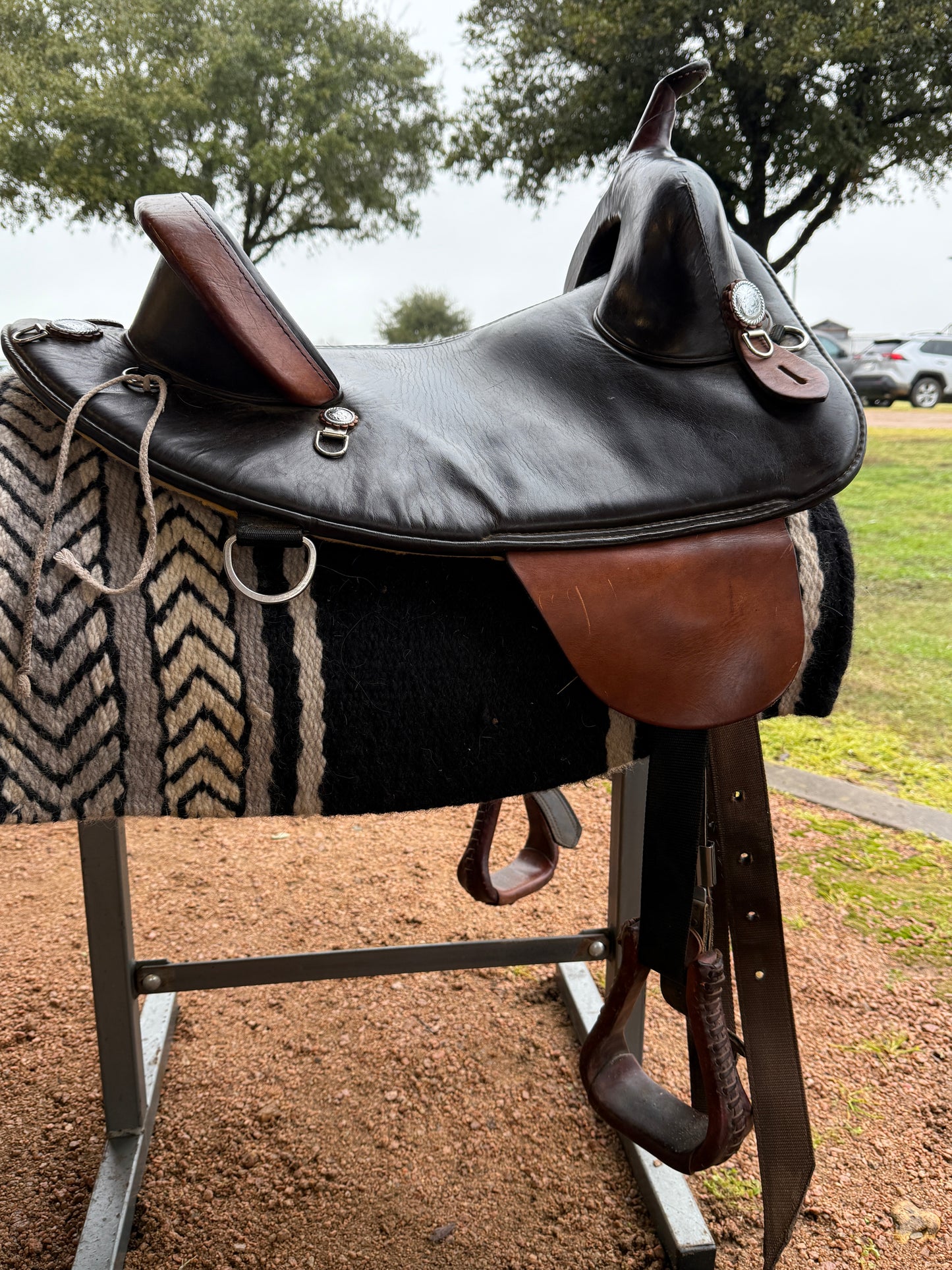 Circle-Y Bob Marshall Treeless Barrel Saddle, 14.5”
