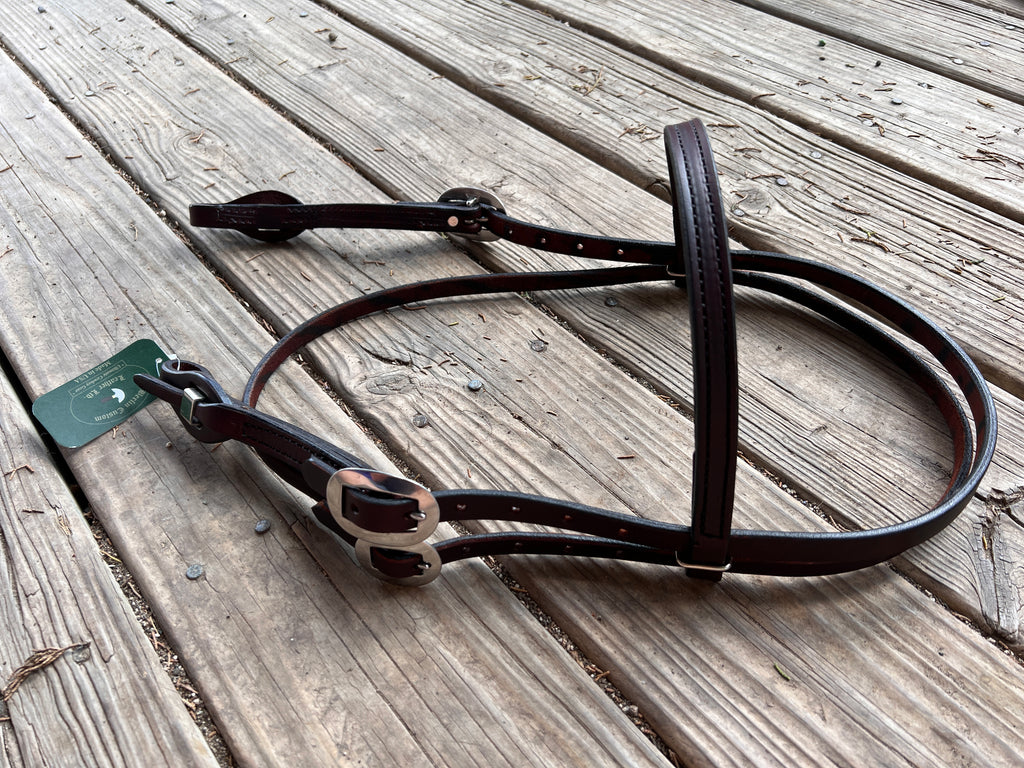 Browband Headstall  w/ Quick Change Ends - dark oil