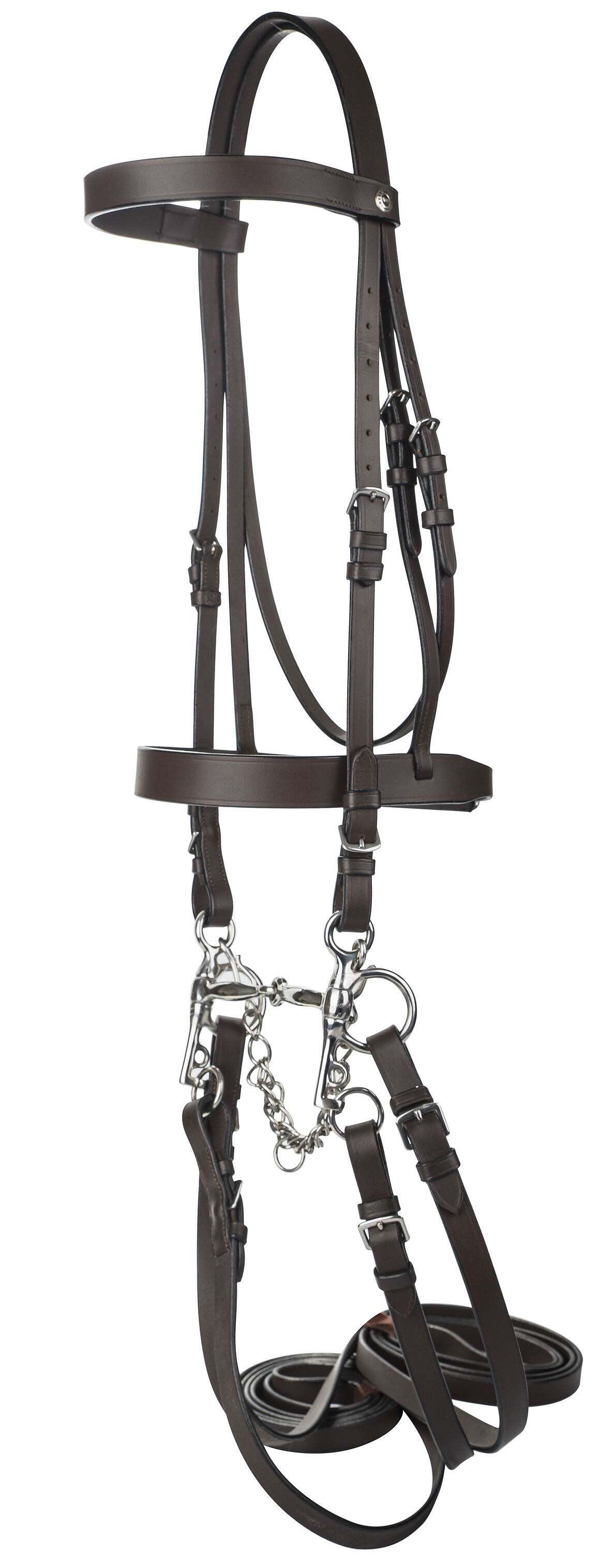 Henri de Rivel Polo Bridle w/ Double Reins