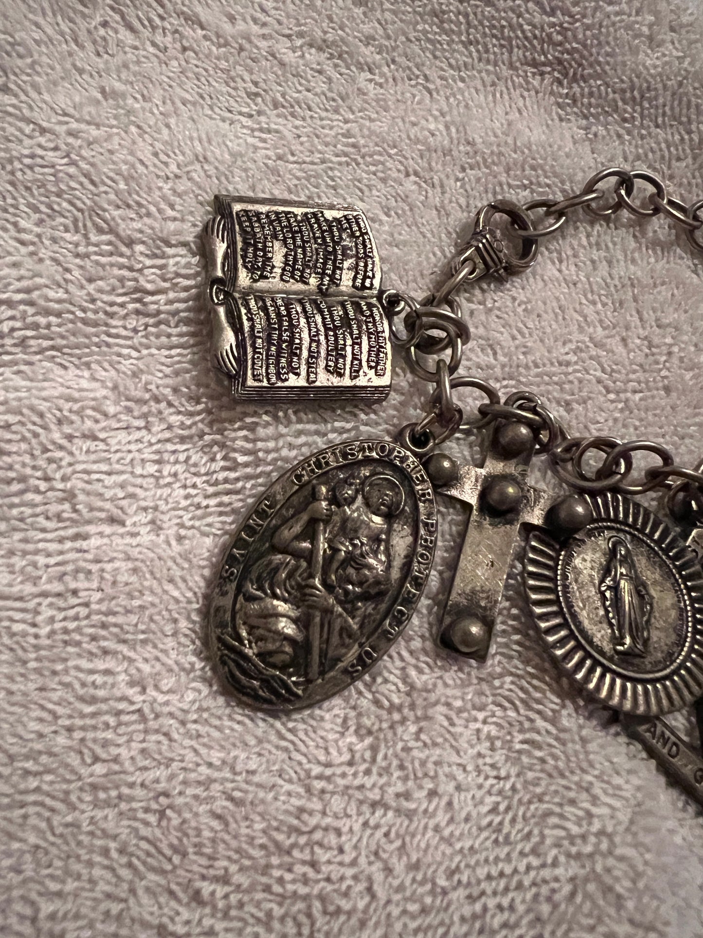 West Coast Cowgirl Religious Charms Bracelet