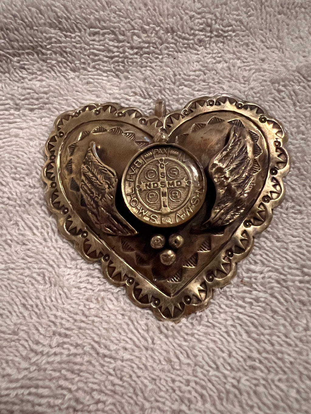 Silver-tone Heart Pendant