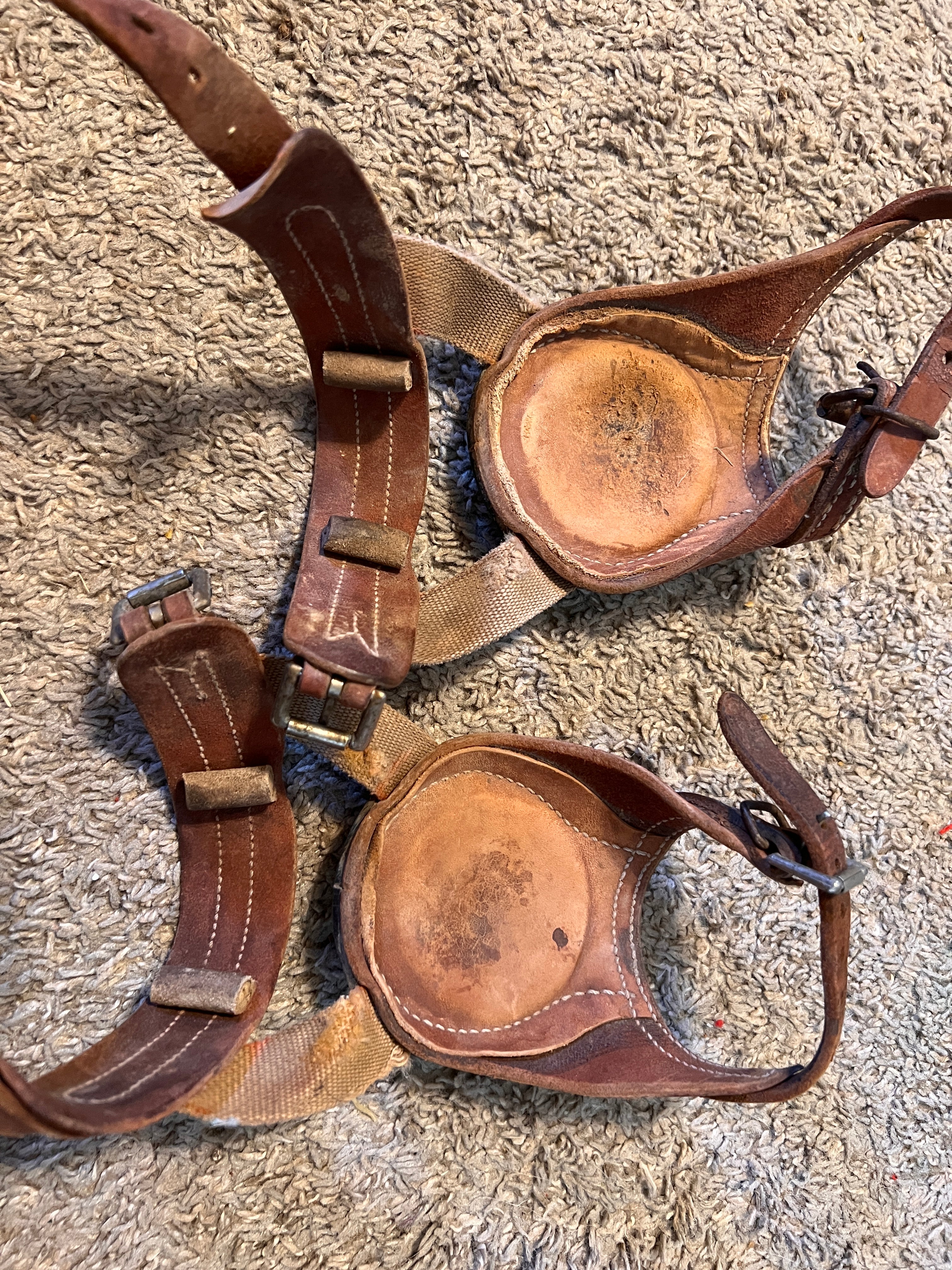 Used Leather Skid Boots