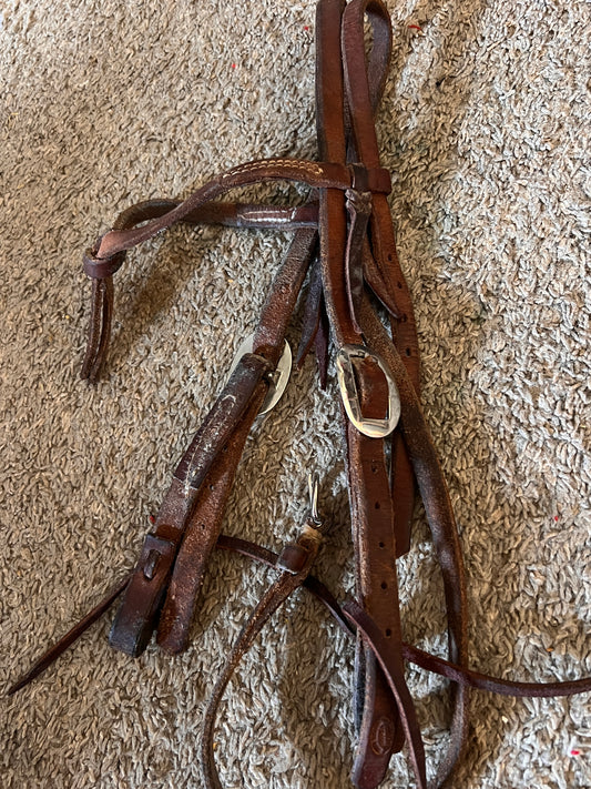 Used Doug Saddlery Futurity Knot Headstall, EUC