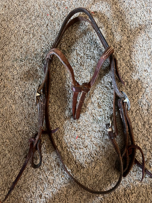 Used Doug Saddlery Futurity Knot Headstall, EUC