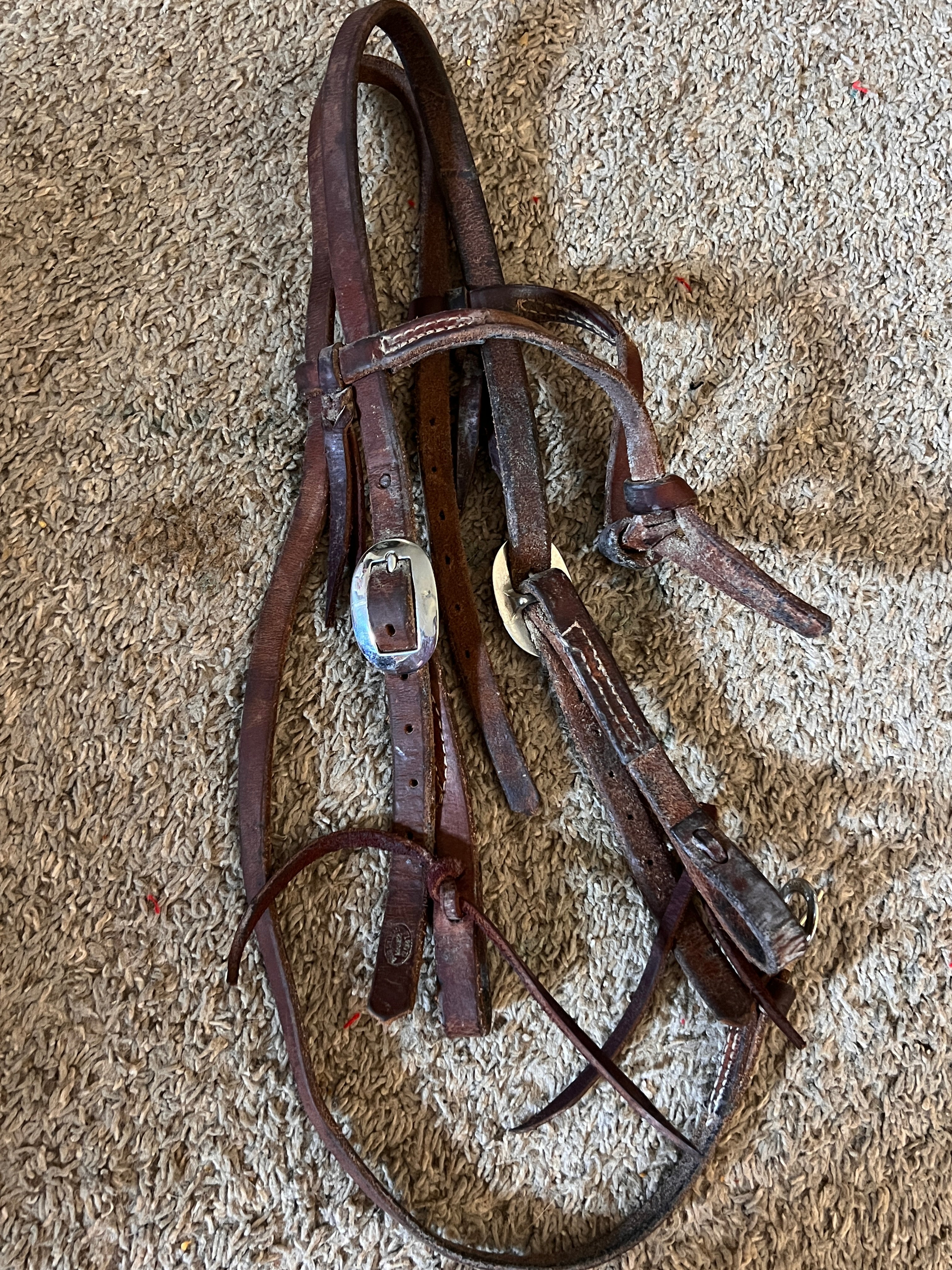 Used Doug Saddlery Futurity Knot Headstall, EUC