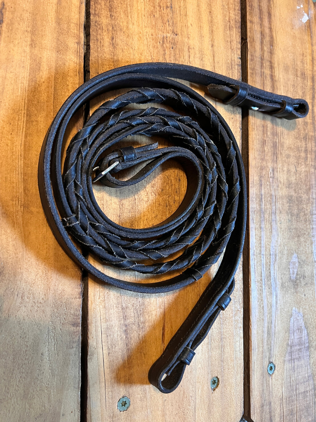 Used Laced English Reins, 50” (100” total), EUC   ** ULR2