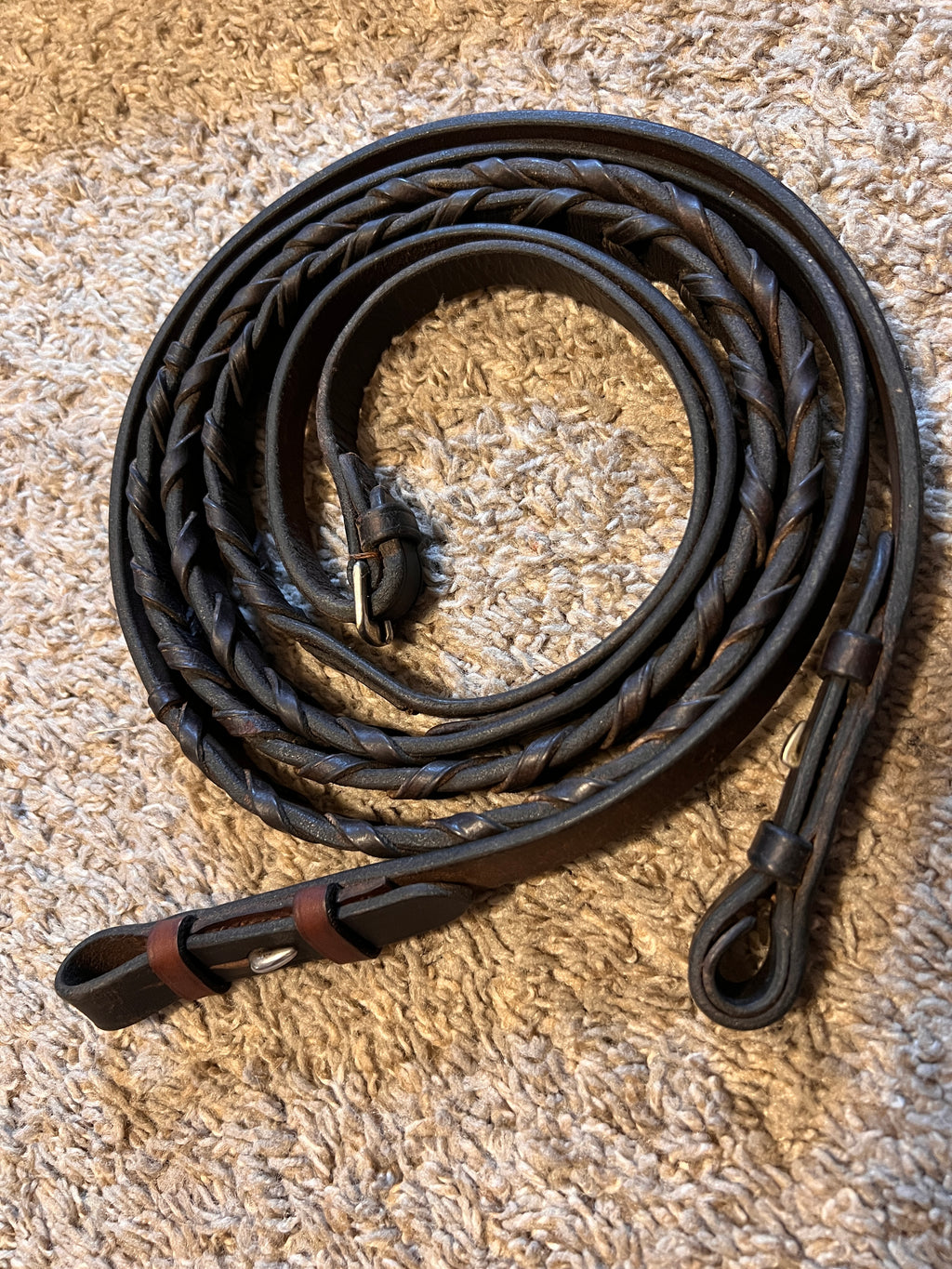 Used Laced English Reins, 53” (106” total), EUC. **ULR4